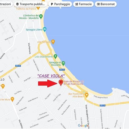 Casa Viola Elegante E Sul Mare Di Mondello Lägenhet Palermo Exteriör bild